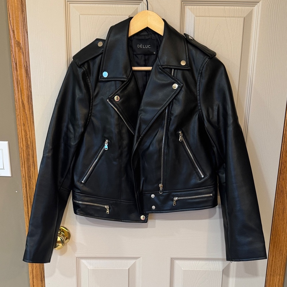 Deluc Classic Black Leather Jacket